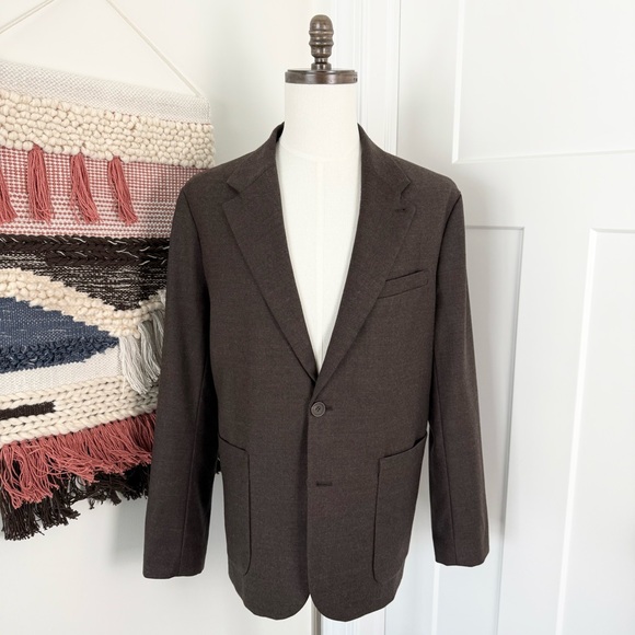 COS Wool Blazer Chocolate Brown Men's Sz 44R